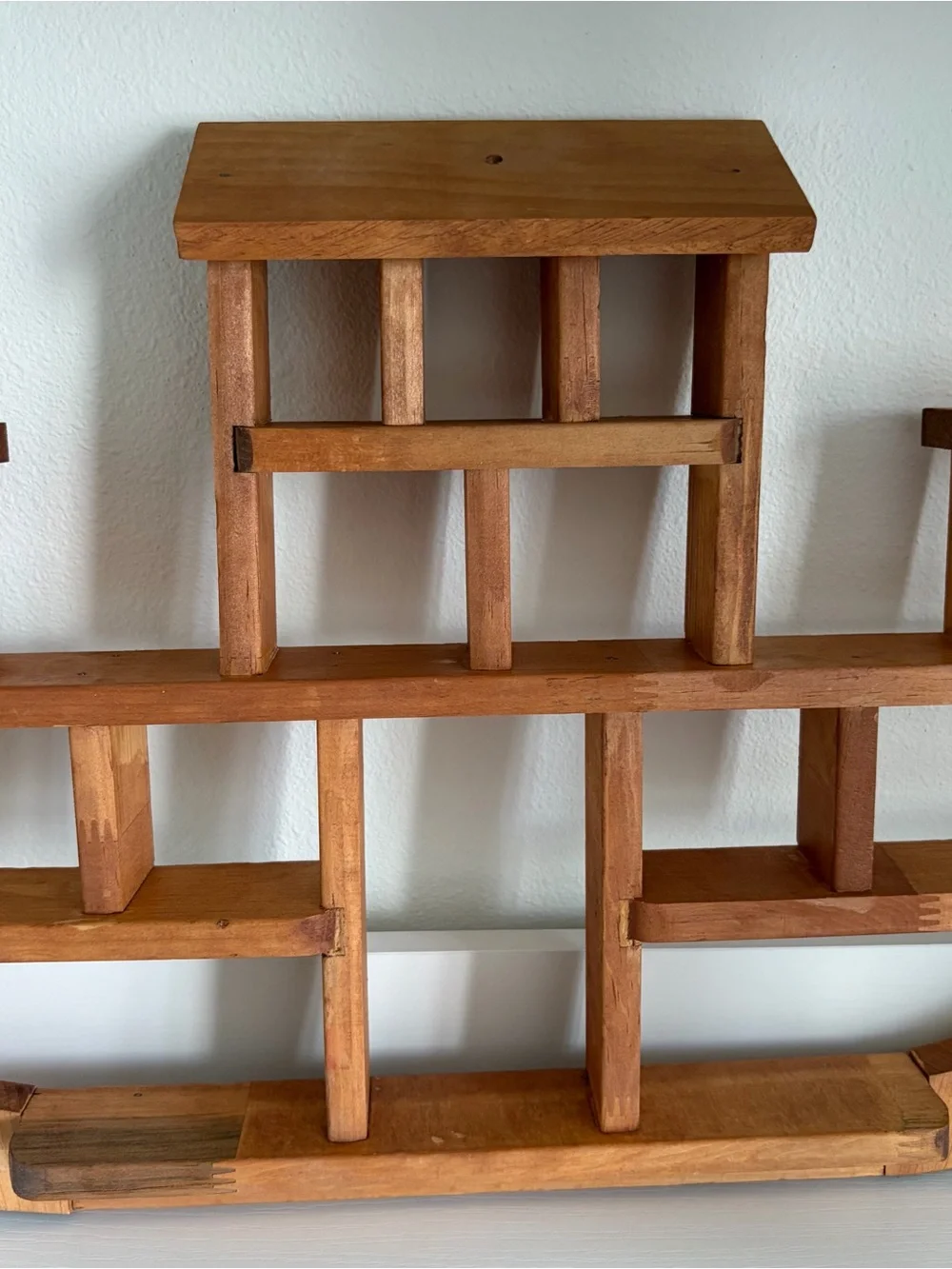 Vintage Noah’s Ark Wooden Wall Shelf Curio Display Shelf 22” Wide Nursery Decor